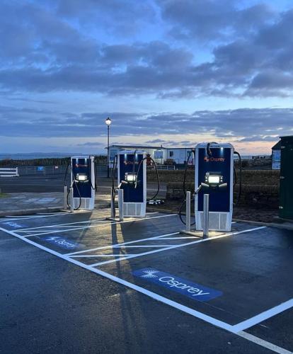 Osprey charge points at John o' Groats
