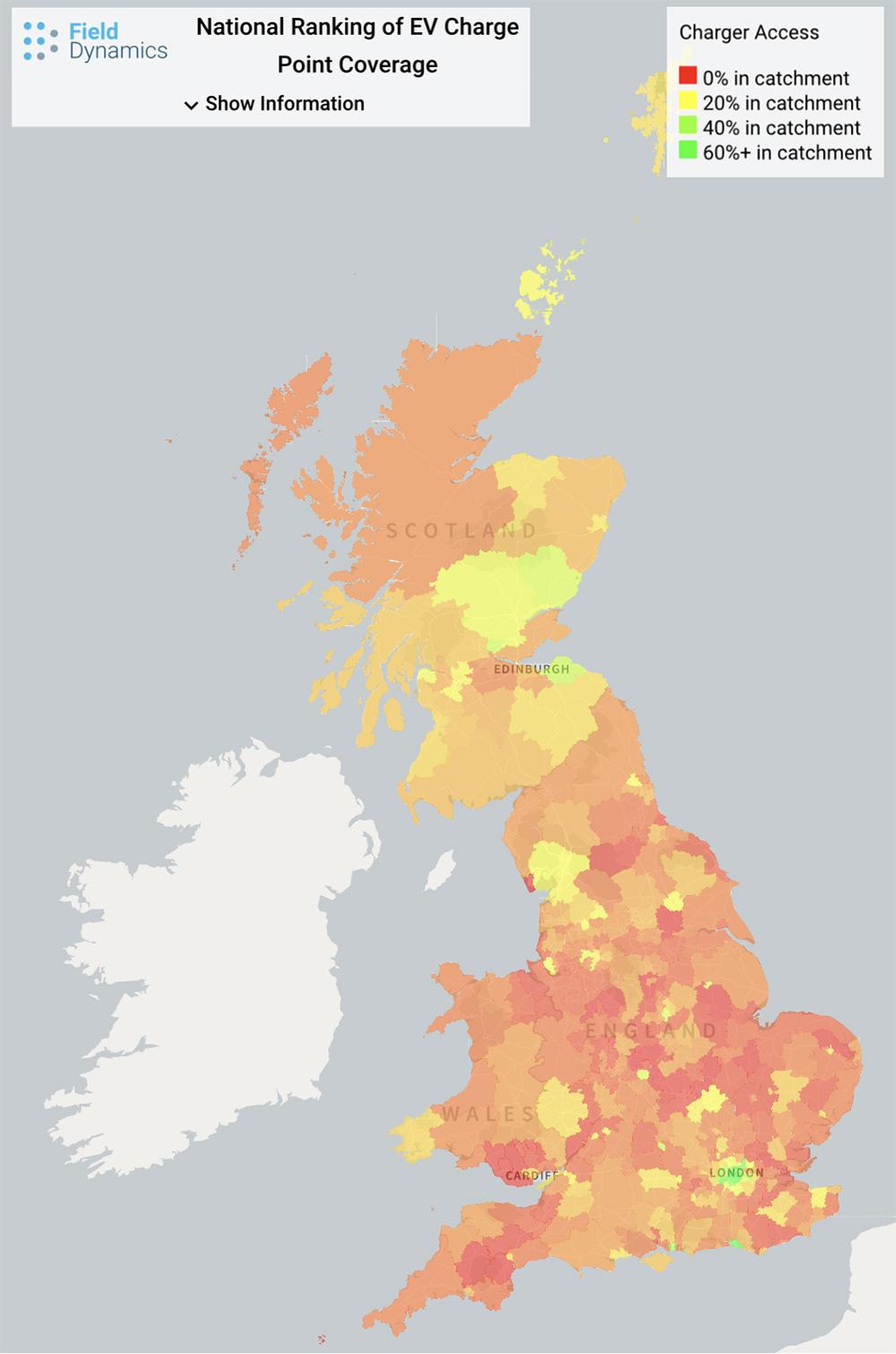 90 households relying public ev charging close charger