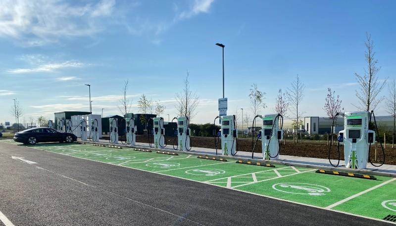 moto rugby is one of england’s most popular public ev charging locations