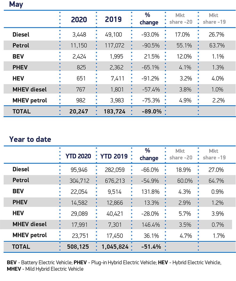 ev sales grow rest market falls