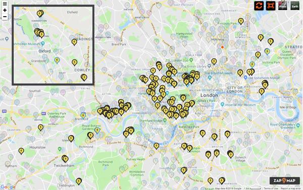 live ubitricity data added zap map