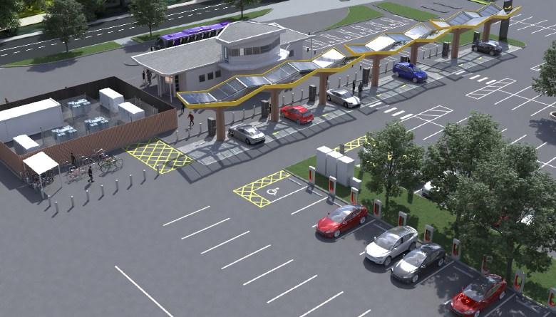 powerful electric vehicle charging hub heading oxford