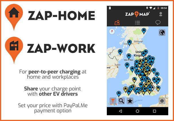 zap-map: zap-home & zap-work networks