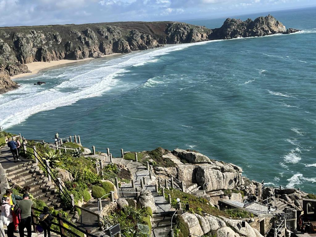 Charging at the Minack Theatre in Cornwall