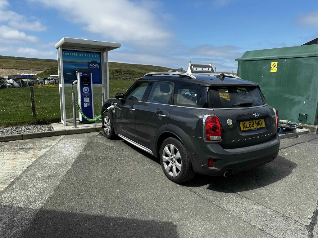 EV charging powered by the tide in the Shetland Isles