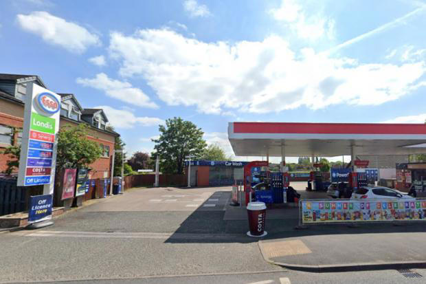 Google Maps image of Esso garage in Culcheth
