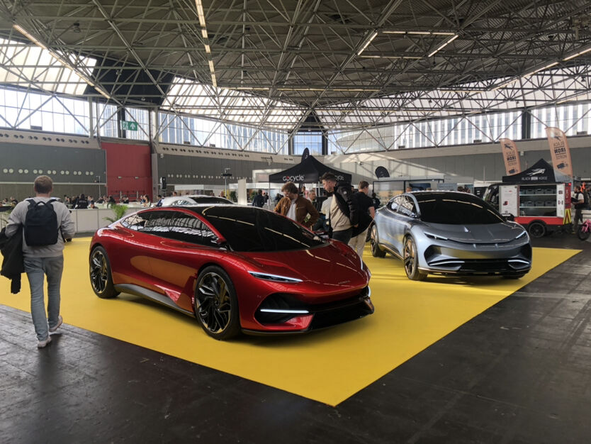 Electric vehicles at Fully Charged LIVE Europe