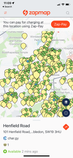 Char.gy points on the Zapmap app