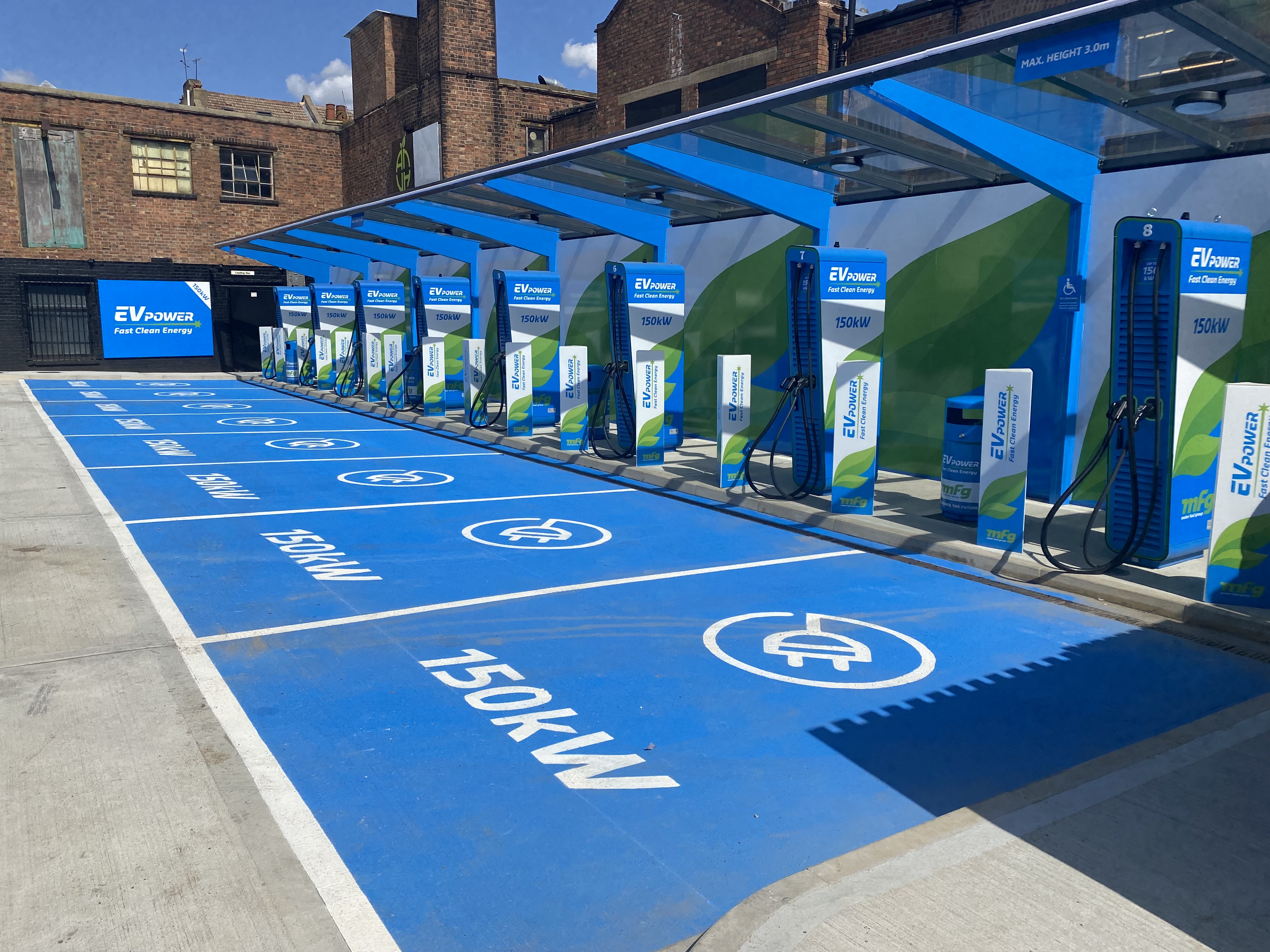 MFG EV Power charging hub in North London