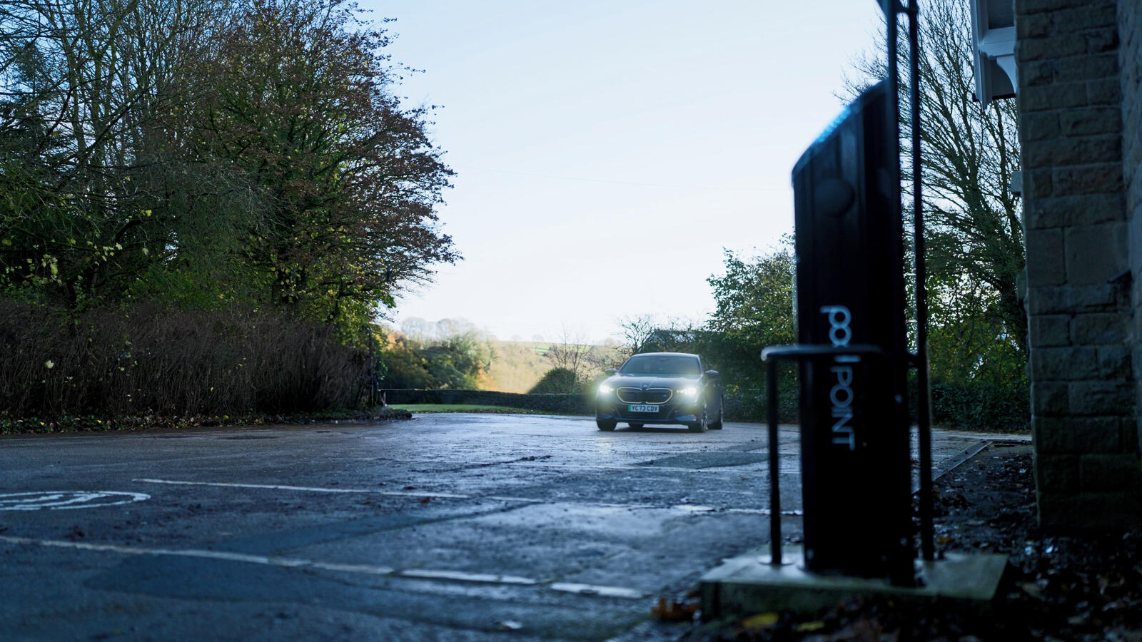 Pod Point charge point in Peak district