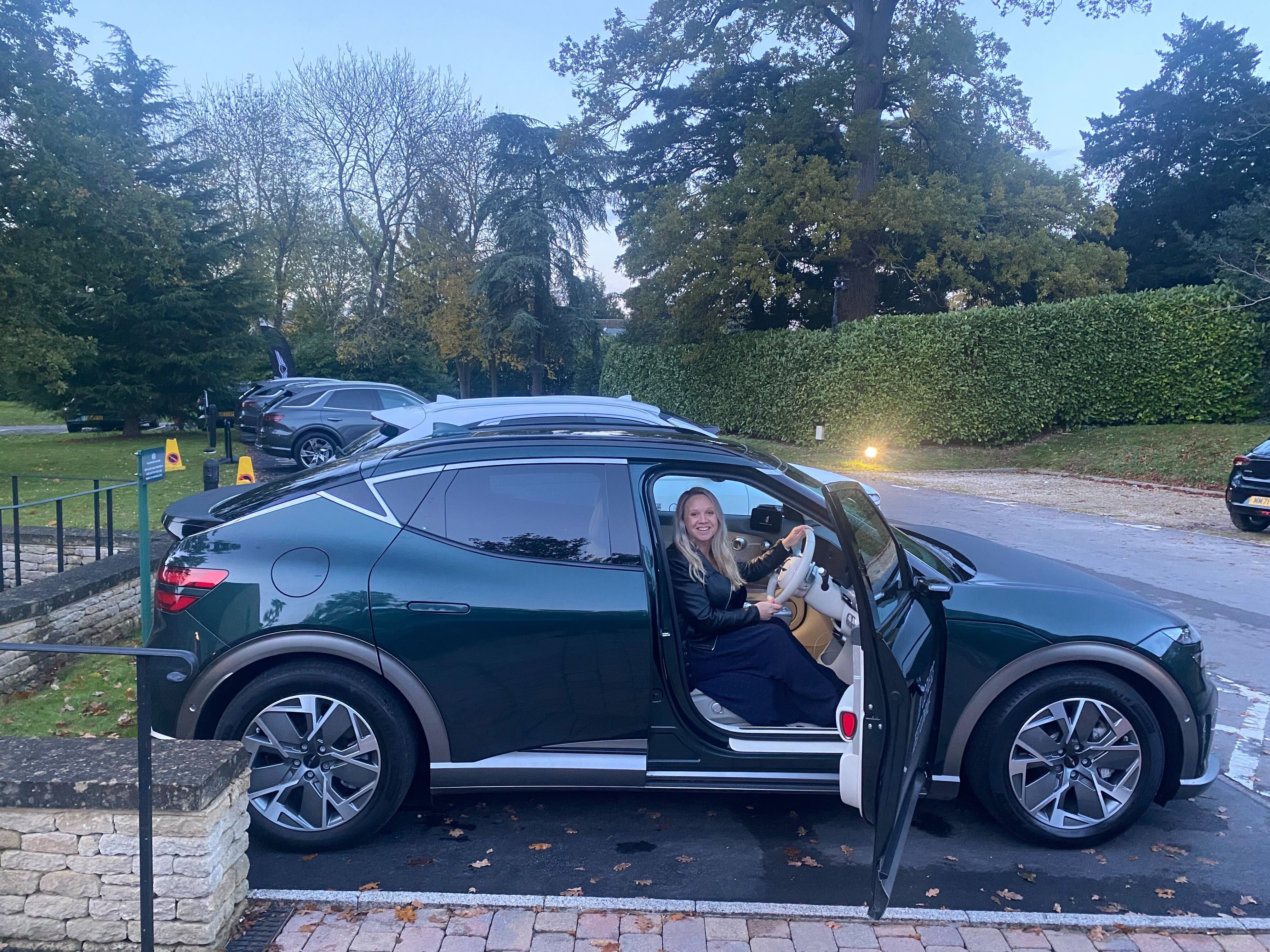 Zapmap’s Content Executive Nic test drives a Genesis GV60 at the She’s Electric event in Cheltenham.