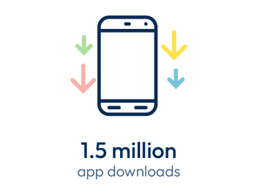 App downloads icon