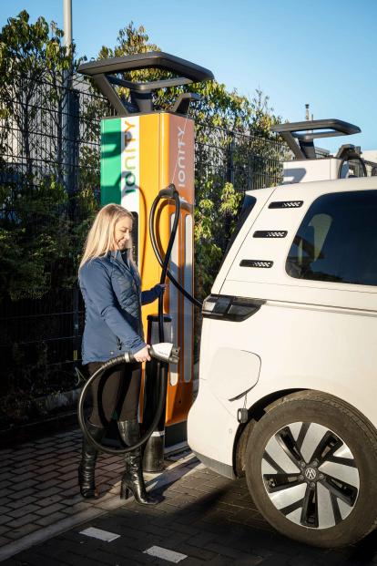 IONITY charging at Charlestown Shopping Centre.