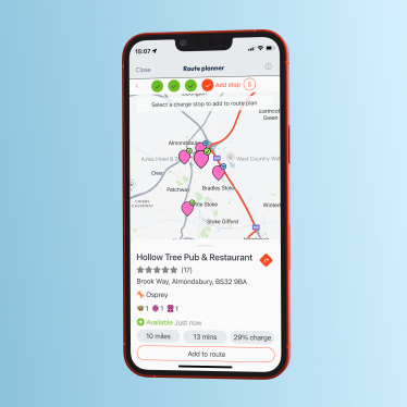 Choose your preferred stops while planning a route