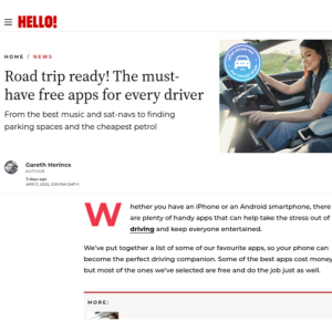 Hello! Magazine article clip