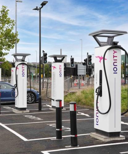 IONITY charge points at Gateshead shopping centre