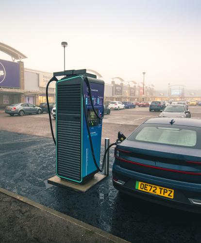 EV charges at new RAW Charging sit