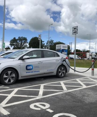 esb ecars EV on charge