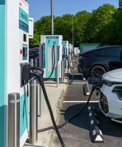 Applegreen Electric charge points in use