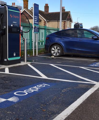 Osprey charge points at East of England Co-op Burnham-on-Crouch