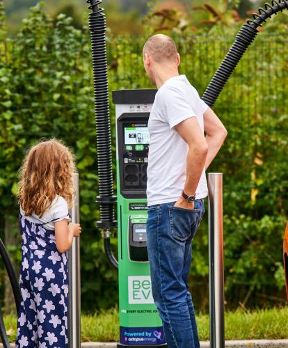 Be.EV charge points, family charging