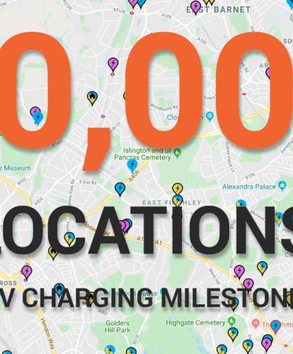 Milestone for public EV charging as 10,000 locations reached