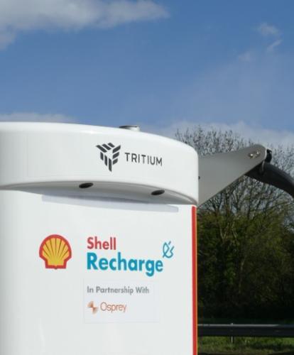 Osprey installs its first Shell Recharge EV charge point