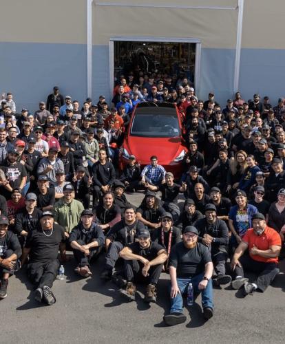 Tesla celebrates one million vehicle milestone