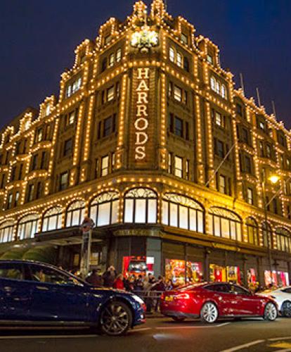 Tesla pops up at Harrods