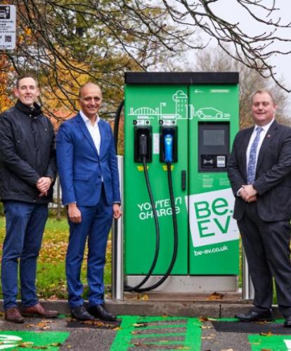 Be.EV and Trafford Council launch first of 100 new charging points