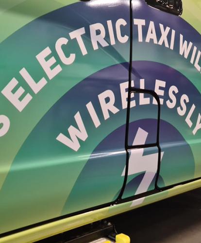 Wireless charging system developed for electric taxis