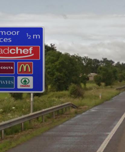 Motorway signs to show charge point sites