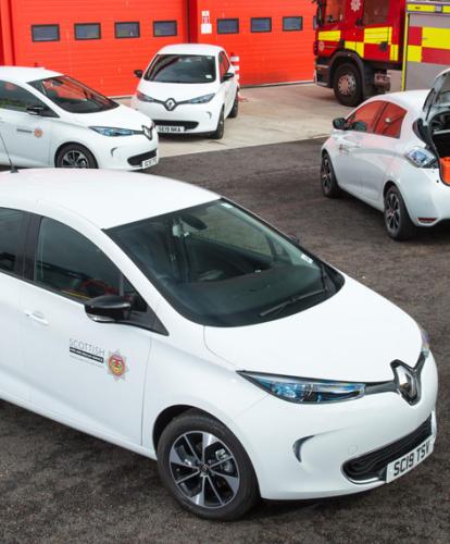 Renault Zoe electrifies Scottish Fire and Rescue Service fleet