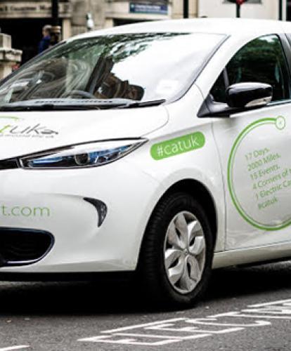 POD Point completes their 2500 mile, 17 day CATUK campaign in an electric car
