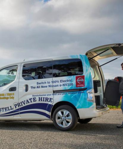 Cornwall taxi company adds electric e-NV200 Combi van to fleet
