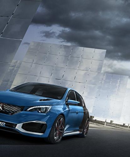 Peugeot reveals sporty plug-in hybrid concept 