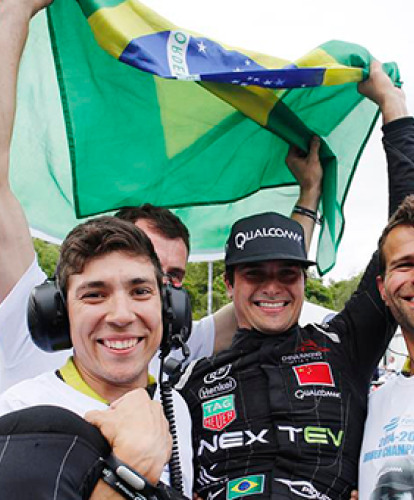 Formula E electric racing championship concludes in spectacular style