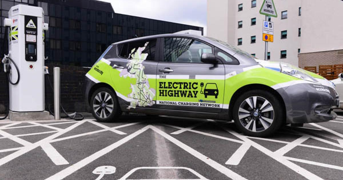 Ecotricity electric highway top pump charging station