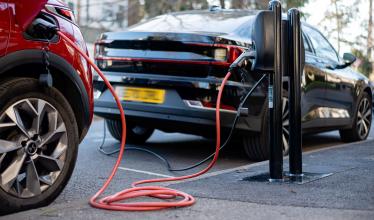 connected kerb on-street charger charging 2 EVs