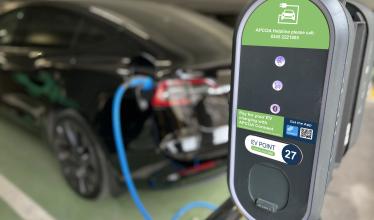 APCOA charge point in use