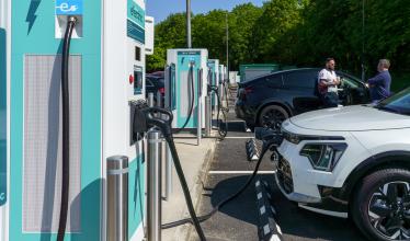 Applegreen Electric charge points in use