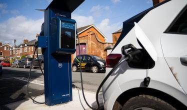 Wenea charge point in use