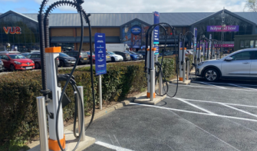 New Osprey Charging public charging hub at Woodside Leisure Park in Watford 