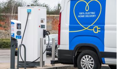 Mer charge point charging IKEA fleet van