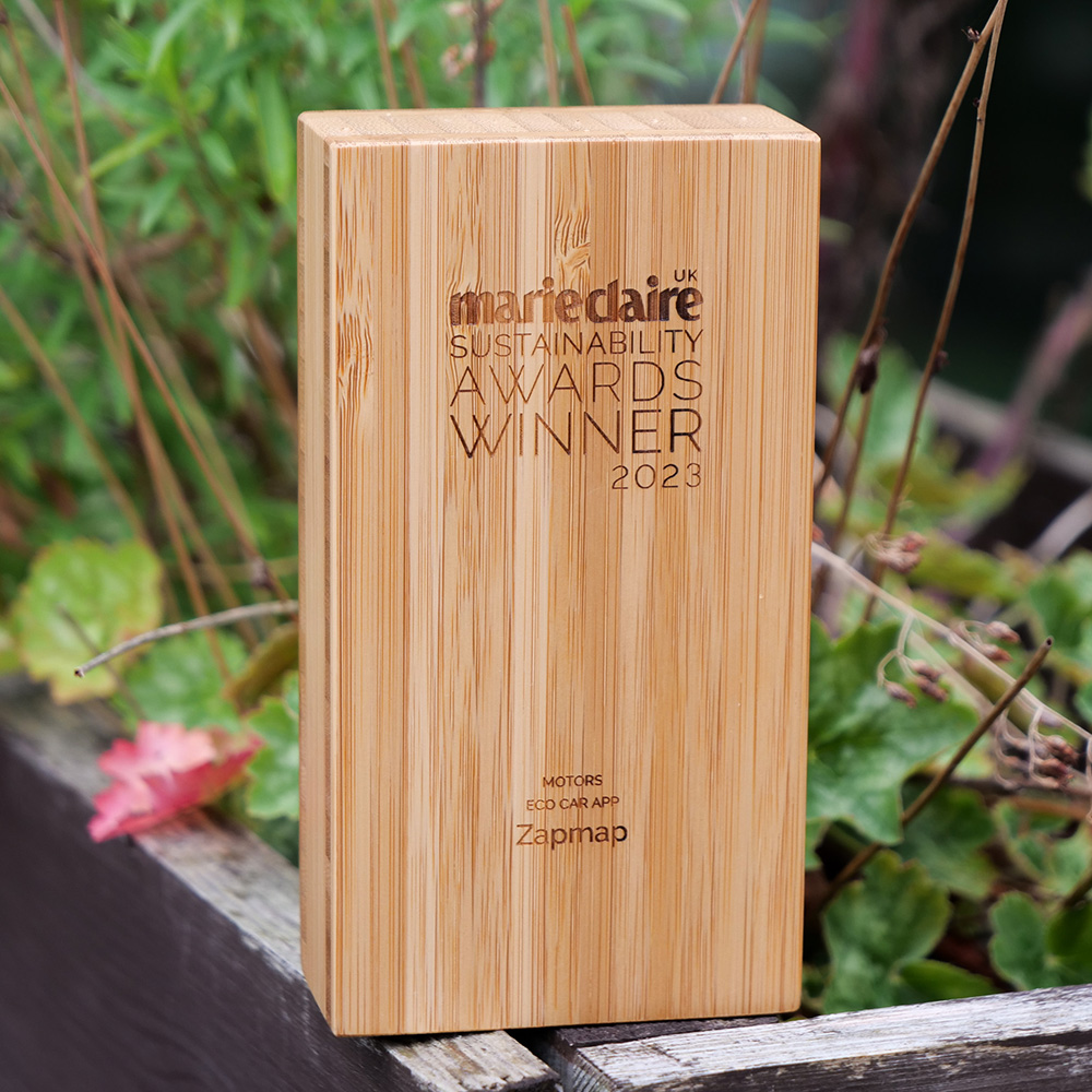 Zapmap's Marie Claire Eco Car App award