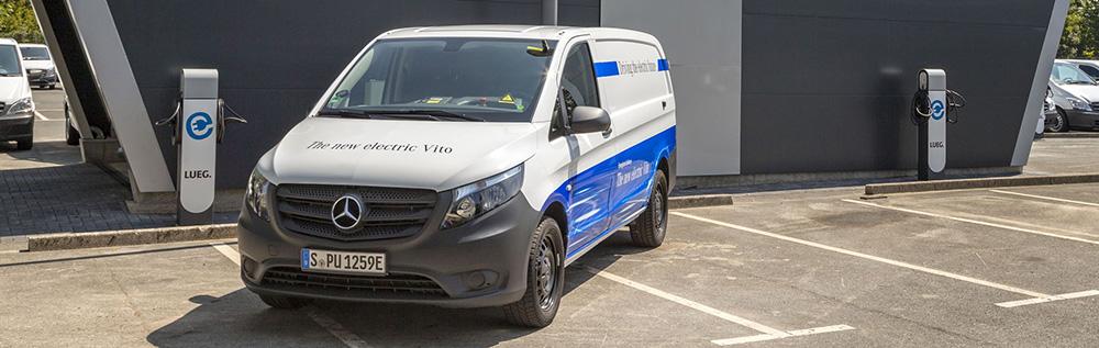 Charging a Mercedes Benz eVito on public networks
